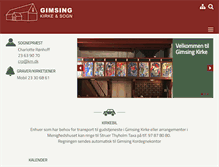Tablet Screenshot of gimsingkirke.dk